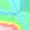 Moulton Fallsの地形図、標高、地勢