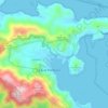 Coral Bayの地形図、標高、地勢