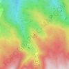 地蔵堂の地形図、標高、地勢