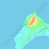 Punta Mitaの地形図、標高、地勢