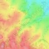 Ribièreの地形図、標高、地勢