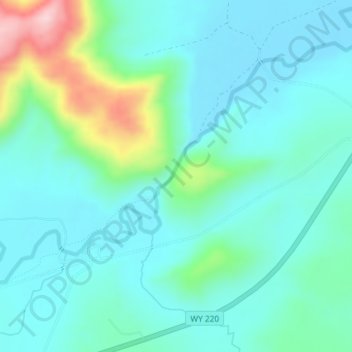Devils Gateの地形図、標高、地勢