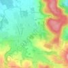 Ruxurieuxの地形図、標高、地勢