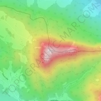 Schoberの地形図、標高、地勢