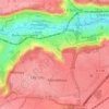 La Boissièreの地形図、標高、地勢