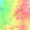 バンメトートの地形図、標高、地勢