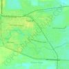 Kisaran Kotaの地形図、標高、地勢