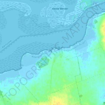 Wendisch Langendorfの地形図、標高、地勢
