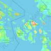 Skull Rockの地形図、標高、地勢
