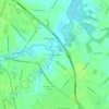 Brown Streetの地形図、標高、地勢
