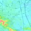 石井村の地形図、標高、地勢