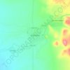 Villa Uniónの地形図、標高、地勢
