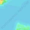 Hamilton Harbourの地形図、標高、地勢