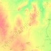 North Kurdufan State شمال كردفانの地形図、標高、地勢