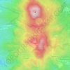 Bruselの地形図、標高、地勢