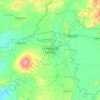La Piedad de Cabadasの地形図、標高、地勢