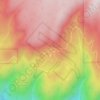 Reliefの地形図、標高、地勢