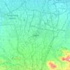 Depokの地形図、標高、地勢