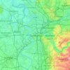 Duisburgの地形図、標高、地勢