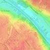 La Corne à Bœufの地形図、標高、地勢