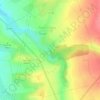 La Rosièreの地形図、標高、地勢