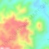La Tunaの地形図、標高、地勢
