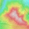 Monte Coroncinaの地形図、標高、地勢
