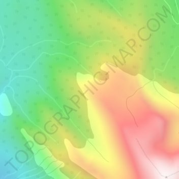 Rocky Mountainsの地形図、標高、地勢
