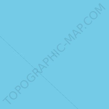 Calauag Bayの地形図、標高、地勢