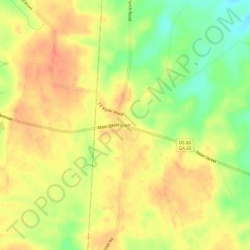 Scottの地形図、標高、地勢