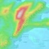 Gurahの地形図、標高、地勢