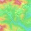 Charonの地形図、標高、地勢