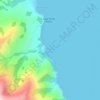 Ohinepaka Bayの地形図、標高、地勢