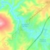 San Juan de los Lagosの地形図、標高、地勢