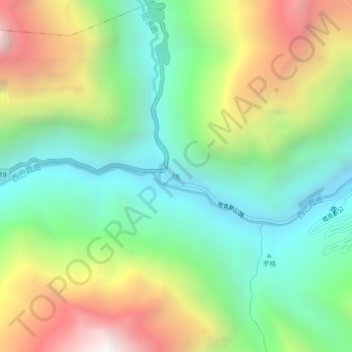 陇の地形図、標高、地勢