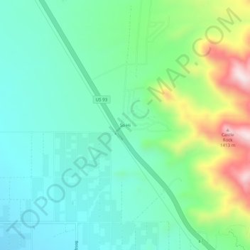 So-Hiの地形図、標高、地勢