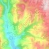 Corrubioの地形図、標高、地勢