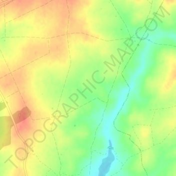 Navalmoralの地形図、標高、地勢