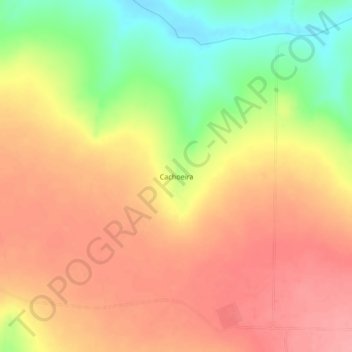 Cachoeiraの地形図、標高、地勢