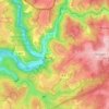 Oberburgの地形図、標高、地勢