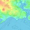 Mané Bourgerelの地形図、標高、地勢