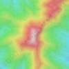 ニペソツ山の地形図、標高、地勢