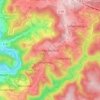 Hochscheidの地形図、標高、地勢