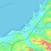 Herculesの地形図、標高、地勢