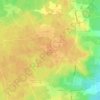 Ludeyeの地形図、標高、地勢