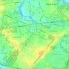 Columbia Lakesの地形図、標高、地勢
