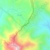 Sonora Passの地形図、標高、地勢