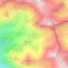 Arreの地形図、標高、地勢
