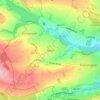 Storrsの地形図、標高、地勢