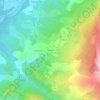 Le Serreの地形図、標高、地勢